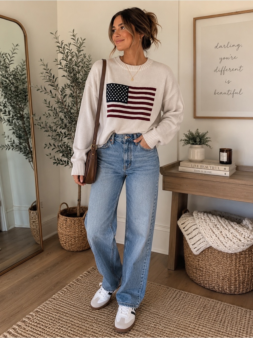 American Flag Sweater